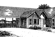 Contemporary Style House Plan - 3 Beds 2 Baths 1550 Sq/Ft Plan #60-759 