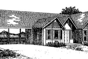 Contemporary Exterior - Front Elevation Plan #60-759