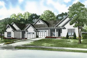 Craftsman Exterior - Front Elevation Plan #17-2828