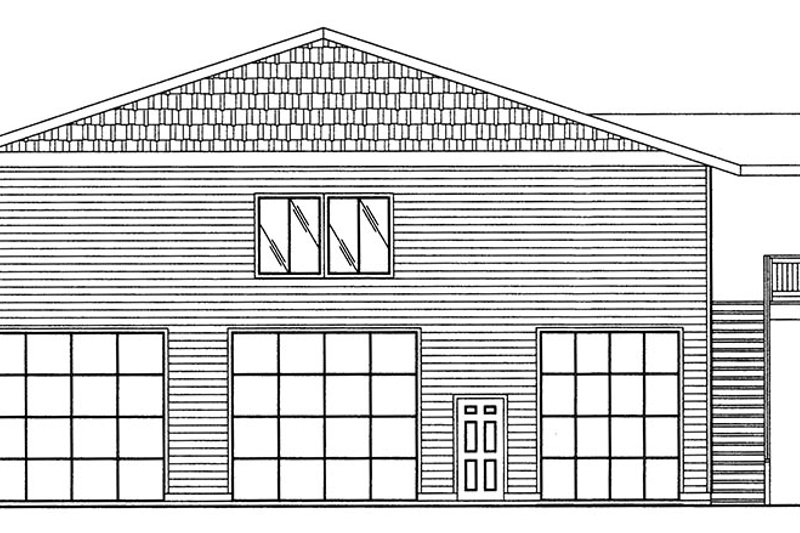 Dream House Plan - Exterior - Front Elevation 4 for Traditional House Plan #117-867 - 3 bed, 2 bath