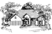 Colonial Style House Plan - 3 Beds 2 Baths 1875 Sq/Ft Plan #927-65 