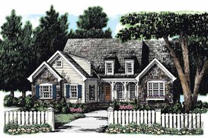 European Exterior - Front Elevation Plan #927-264