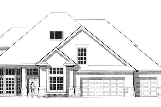 Exterior - Front Elevation 4 for Craftsman House Plan #48-786 - 4 bed, 2.5 bath
