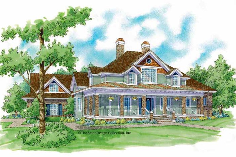 Victorian Style House Plan - 3 Beds 3.5 Baths 2775 Sq/Ft Plan #930-241