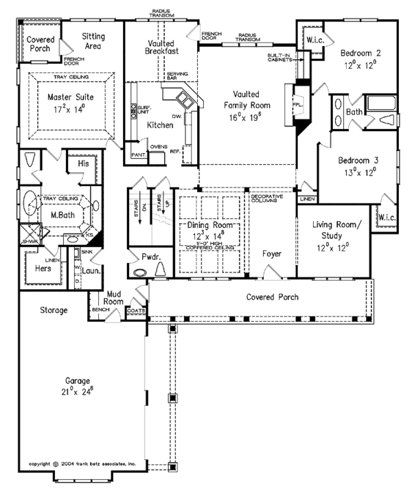 Dream House Plan - Country Floor Plan - Main Floor Plan #927-275