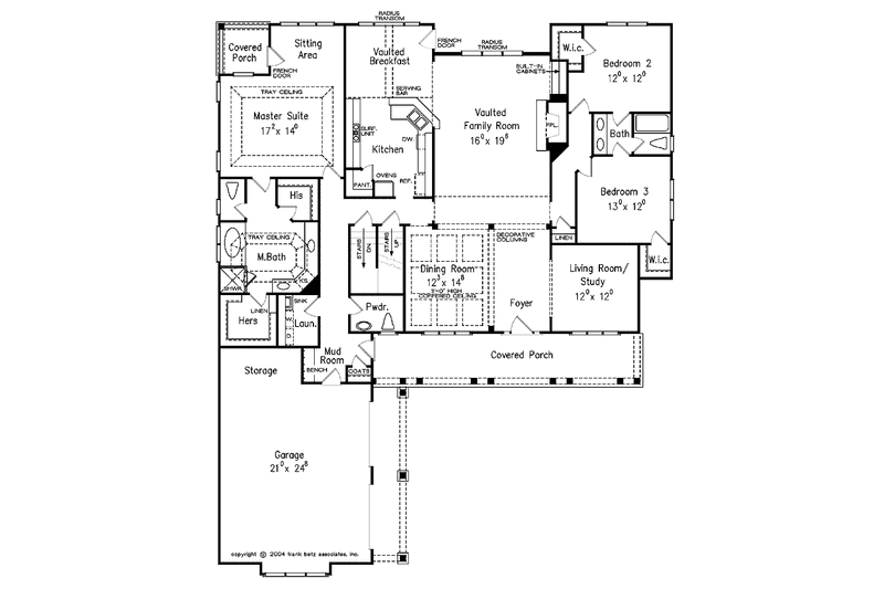 Home Plan - Floor Plan - Main Floor for Country House Plan #927-275 - 3 bed, 2.5 bath