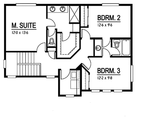 Home Plan - Contemporary Floor Plan - Upper Floor Plan #569-10