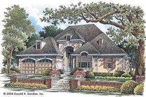 Country Exterior - Front Elevation Plan #929-736