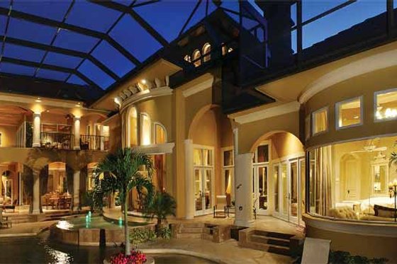 Exterior - Rear Elevation for Mediterranean House Plan #930-327 - 5 bed, 5 bath