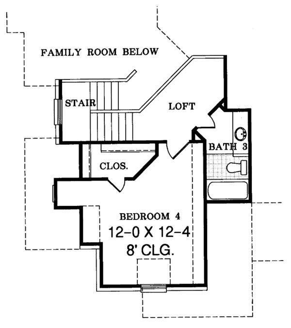Dream House Plan - Country Floor Plan - Upper Floor Plan #952-38