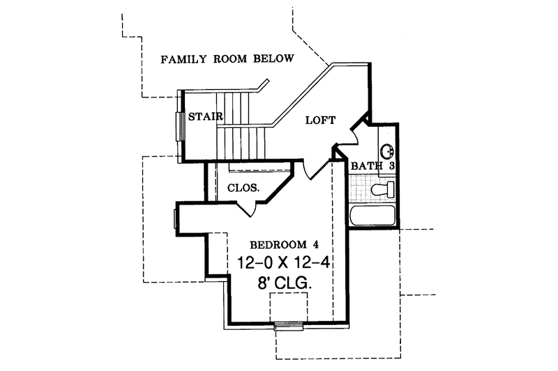 Dream House Plan - Floor Plan - Upper Floor for Country House Plan #952-38 - 4 bed, 3 bath