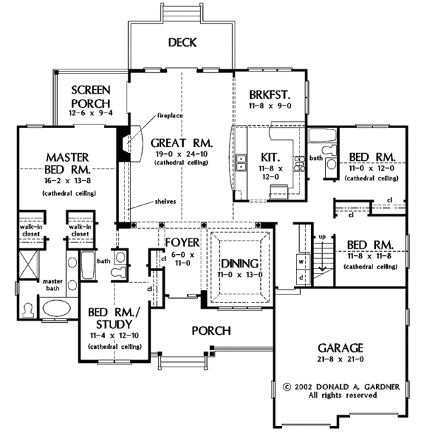 Country Floor Plan - Main Floor Plan #929-675