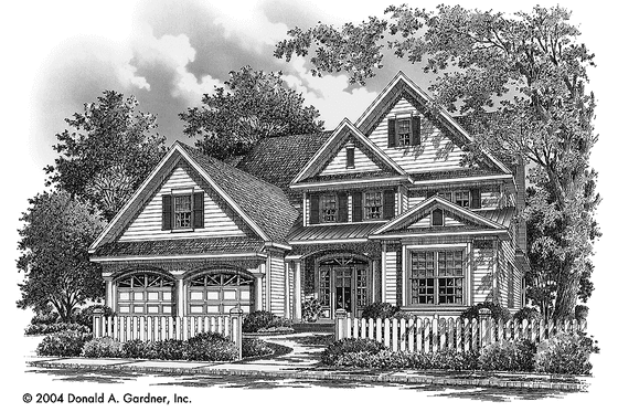 Exterior - Front Elevation 3 for Traditional House Plan #929-740 - 4 bed, 3 bath