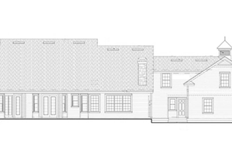 Home Plan - Exterior - Rear Elevation for Colonial House Plan #417-812 - 4 bed, 4 bath