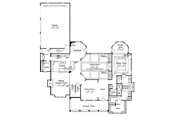 Floor Plan - Main Floor for Country House Plan #927-260 - 4 bed, 4.5 bath