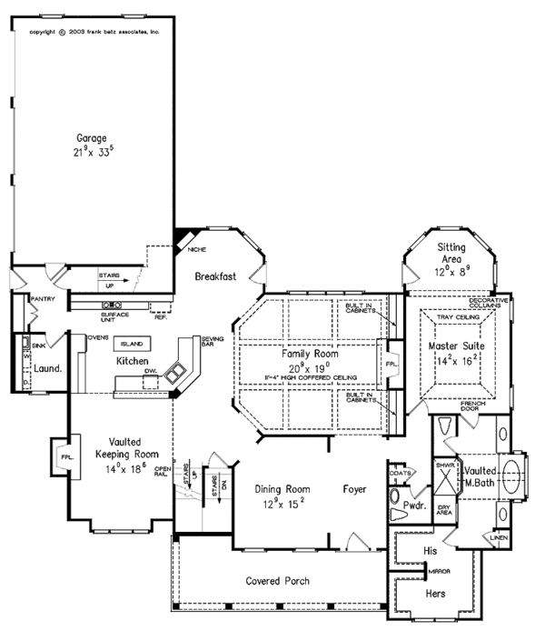 Architectural House Design - Country Floor Plan - Main Floor Plan #927-260