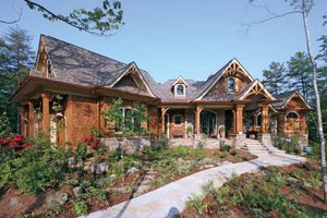 Dream House Plan - Craftsman Exterior - Front Elevation Plan #54-245