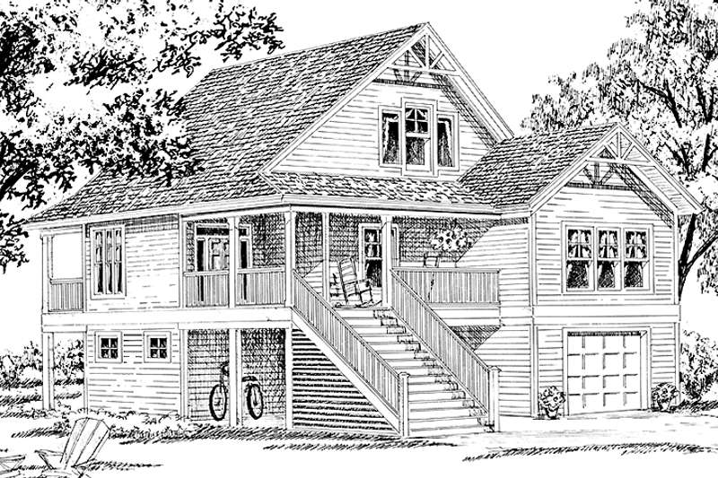 House Plan Design - Country Exterior - Front Elevation Plan #991-2