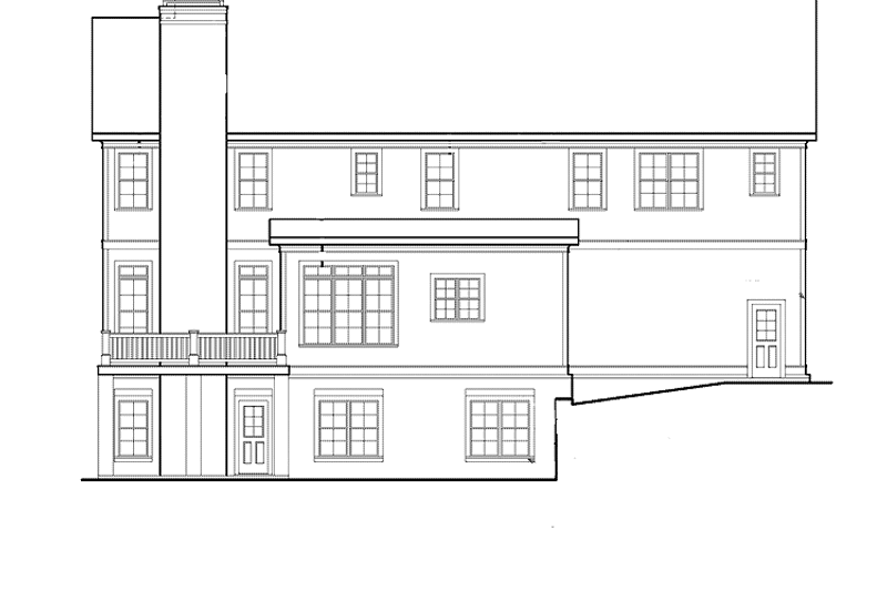 Home Plan - Exterior - Rear Elevation for Traditional House Plan #927-406 - 4 bed, 4.5 bath