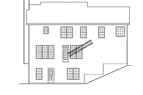 Exterior - Rear Elevation for Classical House Plan #927-795 - 3 bed, 2.5 bath