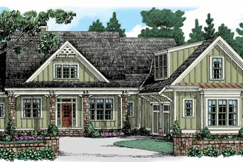 Home Plan - Colonial Exterior - Front Elevation Plan #927-945