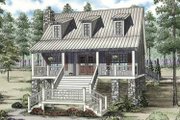 Country Style House Plan - 3 Beds 2 Baths 1544 Sq/Ft Plan #17-3298 