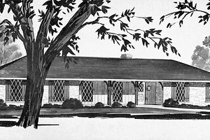 Architectural House Design - Ranch Exterior - Front Elevation Plan #36-589