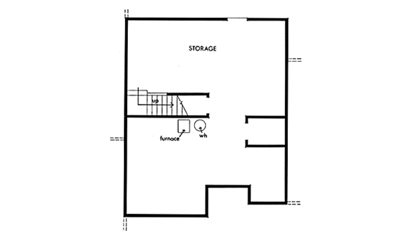 House Plan Design - Prairie Floor Plan - Lower Floor Plan #320-1332