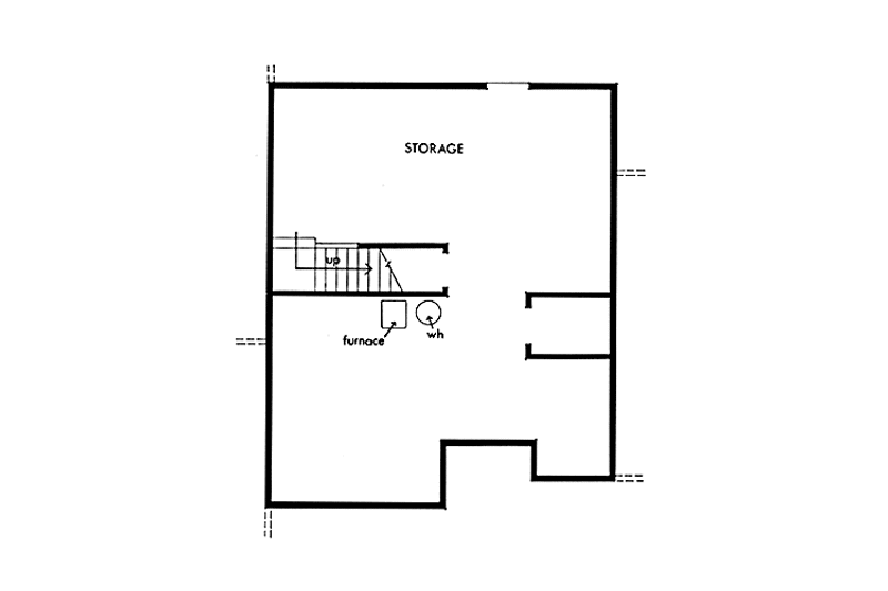 Home Plan - Floor Plan - Lower Floor for Prairie House Plan #320-1332 - 3 bed, 2.5 bath