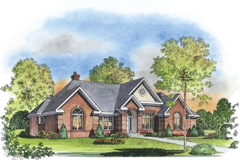 Dream House Plan - Colonial Exterior - Front Elevation Plan #1016-30