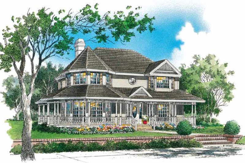 Home Plan - Victorian Exterior - Front Elevation Plan #929-145