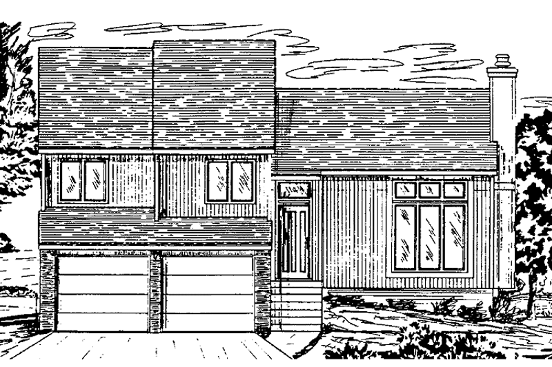 Contemporary Style House Plan - 3 Beds 2.5 Baths 1961 Sq/Ft Plan #405-253
