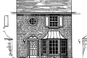 Colonial Exterior - Front Elevation Plan #30-233