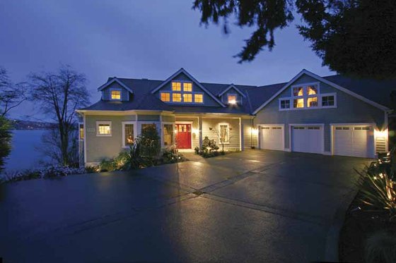 Exterior - Front Elevation 4 for Craftsman House Plan #132-485 - 4 bed, 4.5 bath