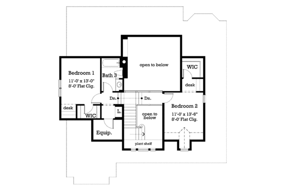 Floor Plan - Upper Floor for Victorian House Plan #930-179 - 3 bed, 3 bath