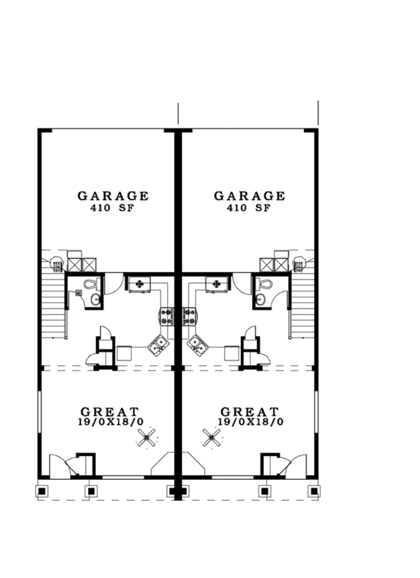Craftsman Floor Plan - Main Floor Plan #943-38