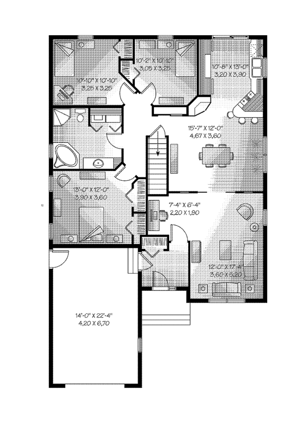 Traditional Floor Plan - Main Floor Plan #23-2430