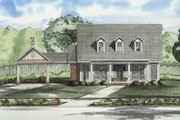 Colonial Style House Plan - 3 Beds 2 Baths 1832 Sq/Ft Plan #17-2862 