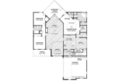 Craftsman Style House Plan - 3 Beds 2.5 Baths 1820 Sq/Ft Plan #56-692 Floor 