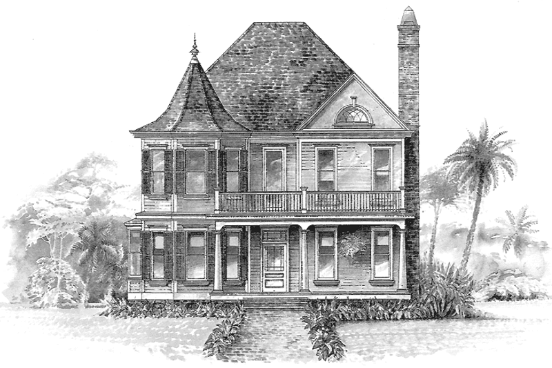 House Design - Victorian Exterior - Front Elevation Plan #301-125