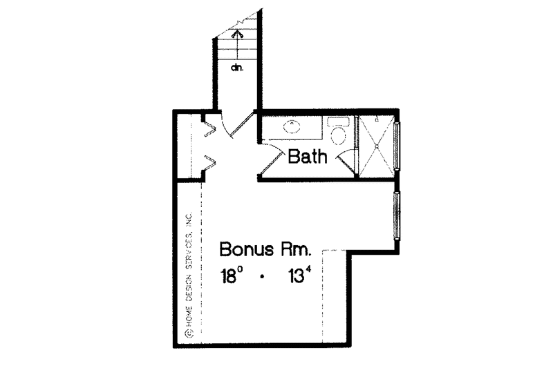 House Blueprint - Floor Plan - Upper Floor for Mediterranean House Plan #417-745 - 4 bed, 4 bath