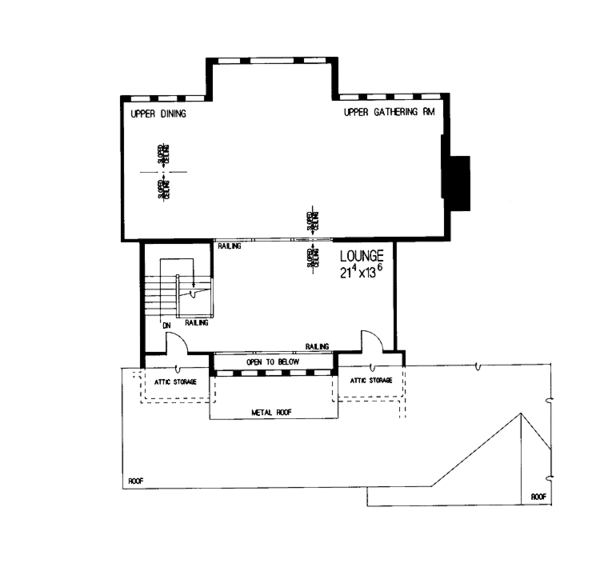 Home Plan - Craftsman Floor Plan - Upper Floor Plan #72-838