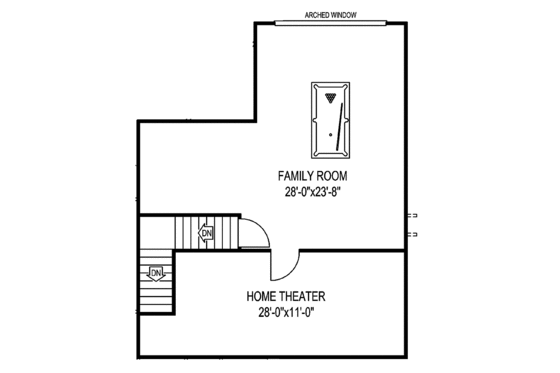 Floor Plan - Upper Floor for Cottage House Plan #11-279 - 4 bed, 3.5 bath