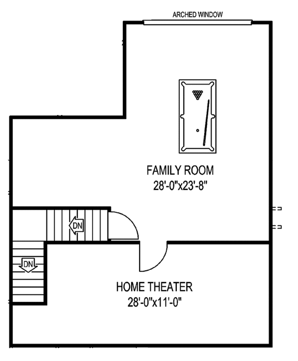 Cottage Floor Plan - Upper Floor Plan #11-279