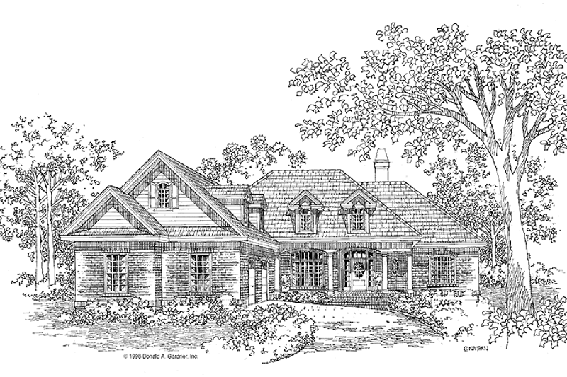 Dream House Plan - Country Exterior - Front Elevation Plan #929-299