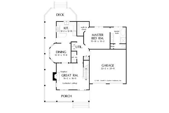 Floor Plan - Main Floor for Country House Plan #929-333 - 3 bed, 2.5 bath