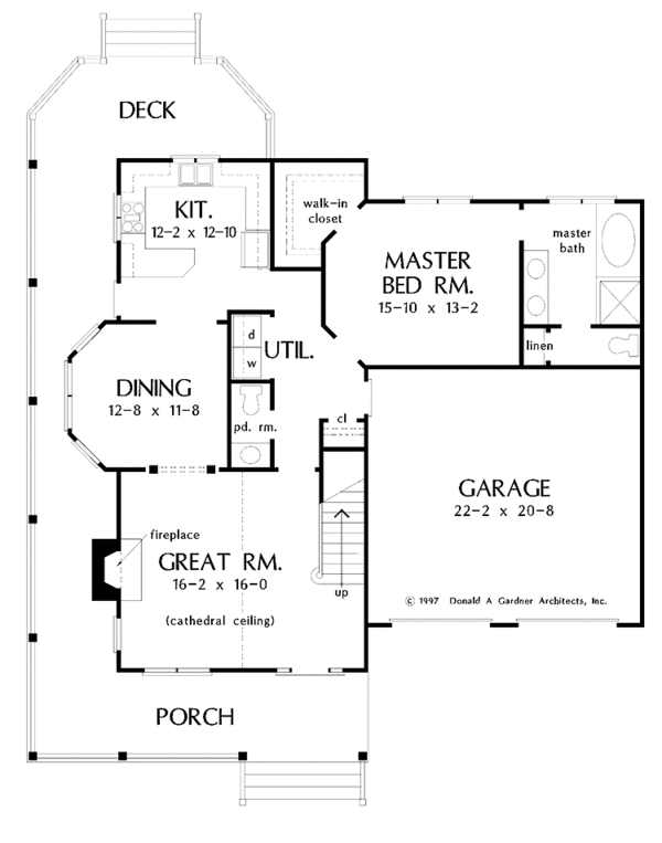 Architectural House Design - Country Floor Plan - Main Floor Plan #929-333