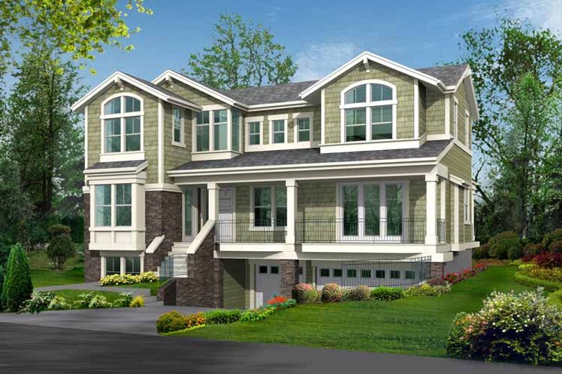 House Plan Design - Craftsman Exterior - Front Elevation Plan #132-393
