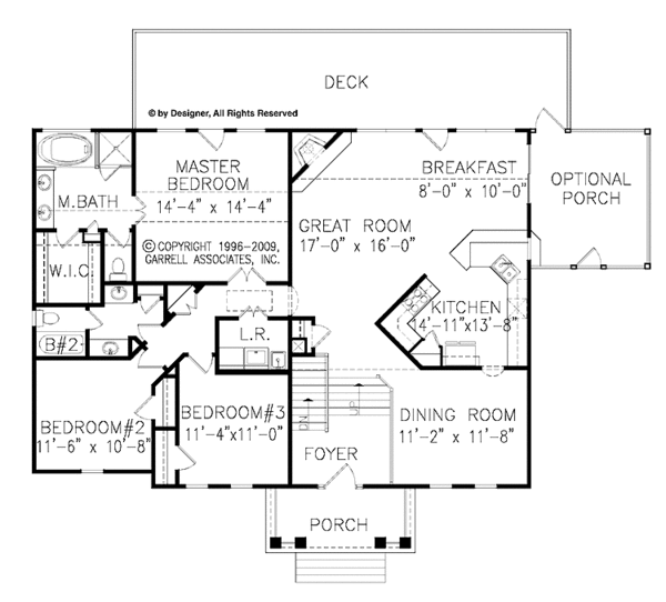 Architectural House Design - Traditional Floor Plan - Main Floor Plan #54-319