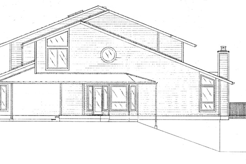 Dream House Plan - Exterior - Other Elevation for Contemporary House Plan #320-1008 - 3 bed, 2.5 bath